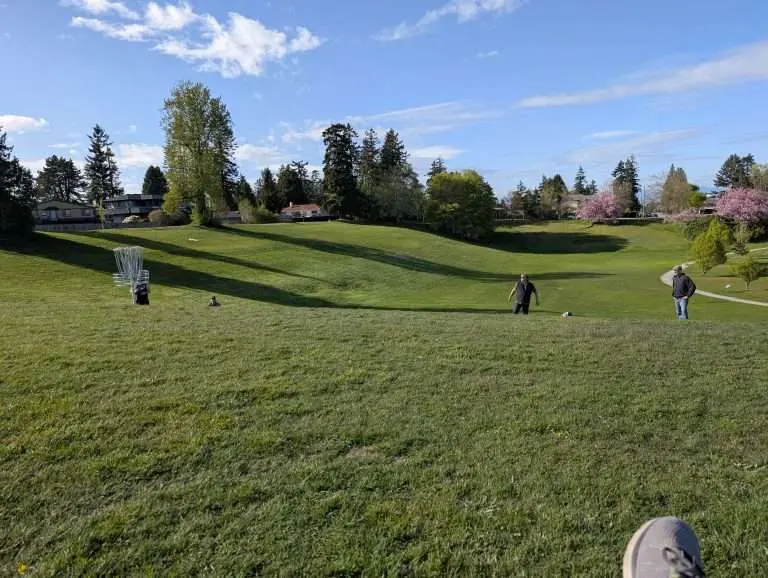 Spring park scenery at Diefenbaker